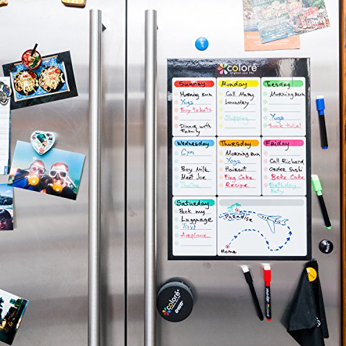 Colore SnowWhite Large Dry Erase Whiteboard for Fridge or