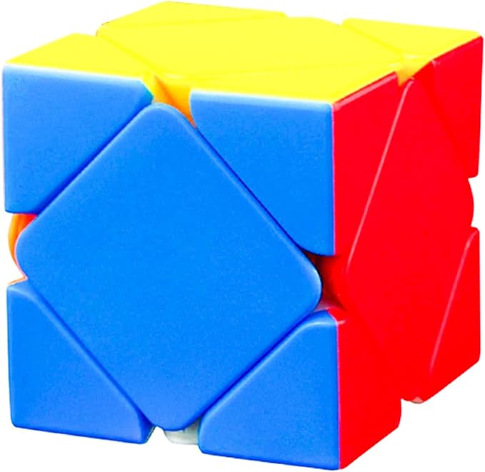 D ETERNAL Skewb Rubiks Cube,High Speed Stickerless Magic Rubix Rubic Puzzle Cube