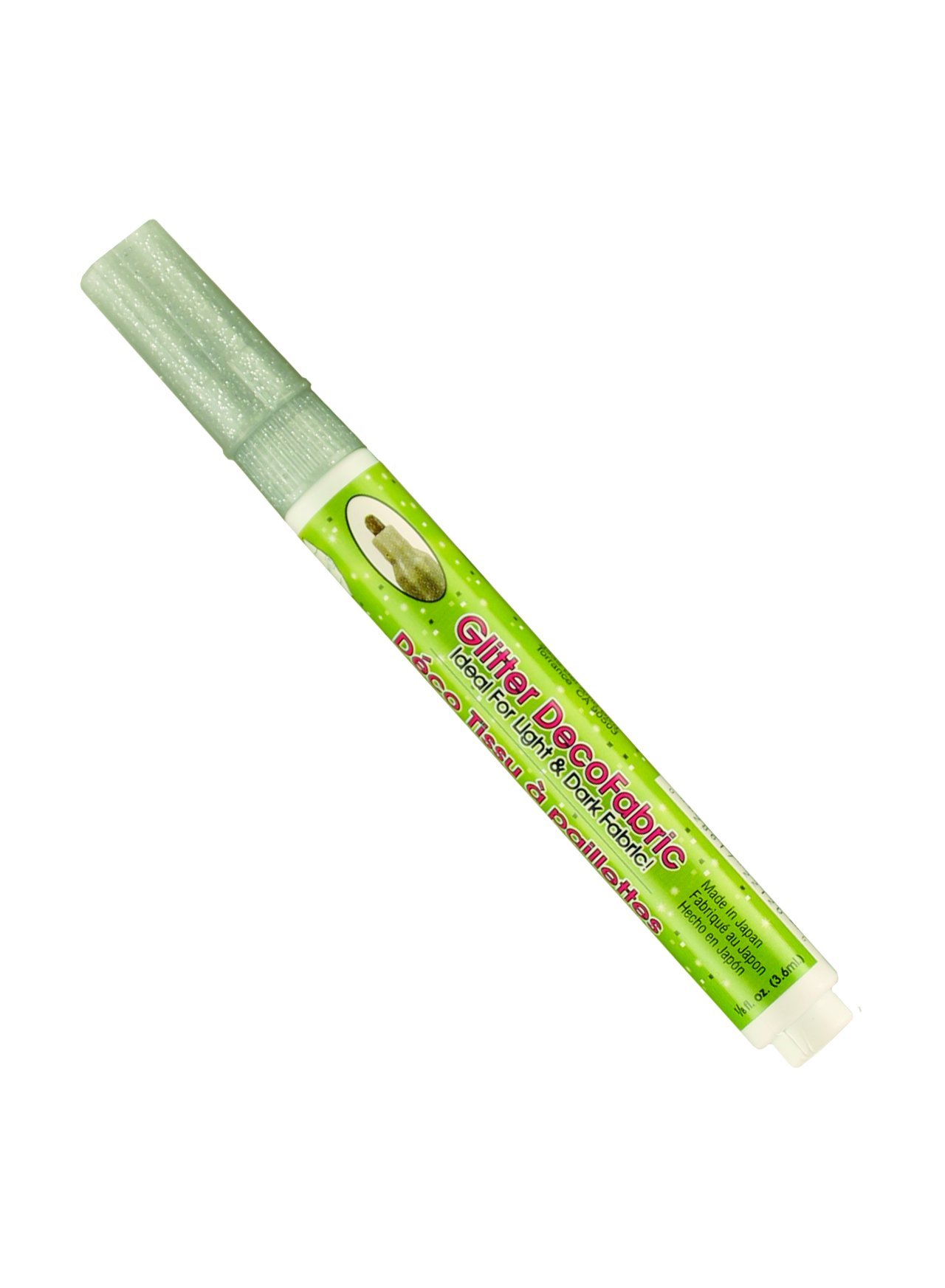 Uchida 222-C-GSLV Marvy Deco Fabric Fine Point Tip Glitter Marker, Silver