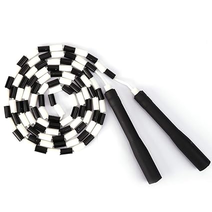 ellaroom Pretty Color Bamboo Adjustable Skipping Fitness Sport Exercise Rope Skipping Student Activity Competition(None Black)