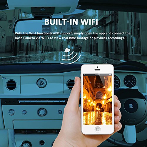 Pruveeo 212Q Dash Cam 4K Ultra Full HD with WiFi, Dash Camera for Cars with OmniVision 4689 Video Sensor