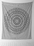 Handicrunch Elephant Mandala Tapestry, Hippie Tapestries, Wall Tapestries, Tapestry Wall Hanging, Indian Tapestry, Bohemian Bedding Psychedelic tapestry Size 95 x 85 Inch's