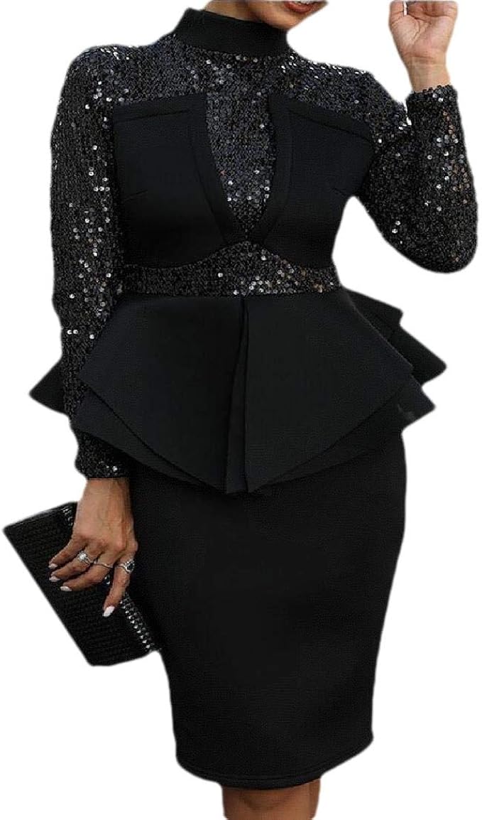 bodycon peplum hem dress