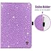 BENTOBEN Galaxy Tab A 8.0 (2015) Case, Slim Lightweight Glitter Sparkly Bling Flip Folio PU Leather Stylus Holder Auto Sleep/Wake Protective Smart Cover for Samsung Galaxy Tab A 8.0 SM-T350, Purple
