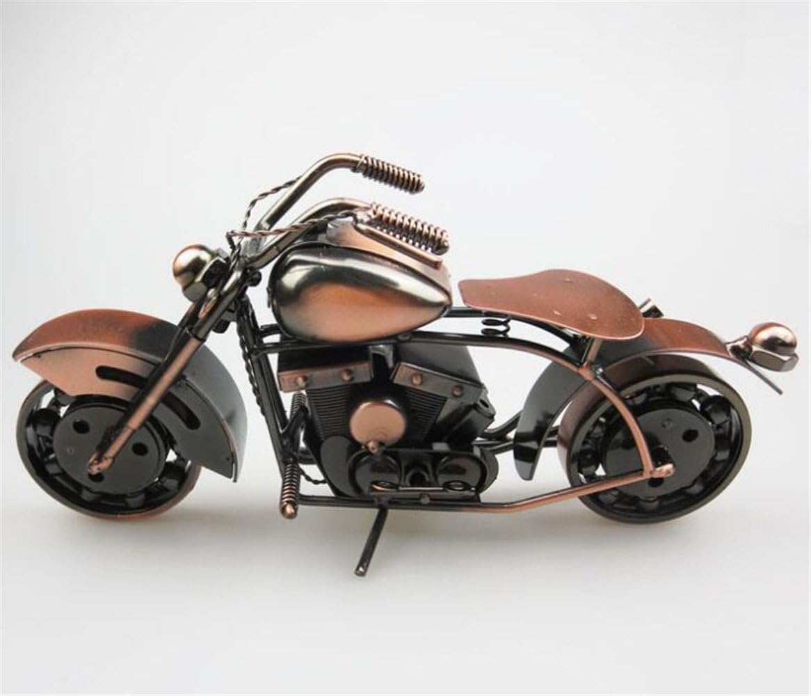 MYTANGCreative Office Desktop Accessories The Motorcycle Loves Metal Motorcycle Model Artwork (C3-Copper (Super Big Size))
