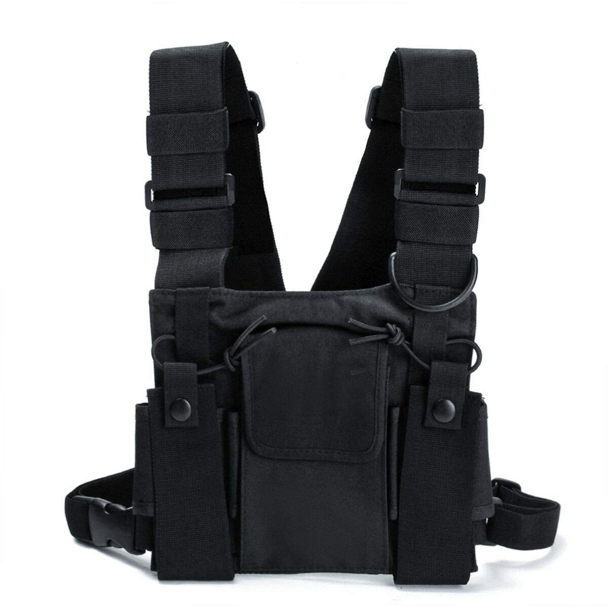 Taktische Brusttasche Für Outdoor-Abenteuer - Verstellbares Brustgeschirr Mit Großem Stauraum