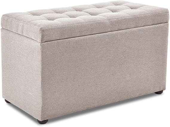 LJFYXZ Almacenamiento Escabel Otomana de Almacenamiento de Tela