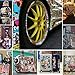 [Halloween Sticker] Skull Sticker Pack 100 pcs Gumindaris Cartoon Vinyl Cool Stickers for Mac Computer Car Motorcycle Bicycle Luggage Decal Graffiti Patches Skateboard PC Laptop Stickers - Waterproof
