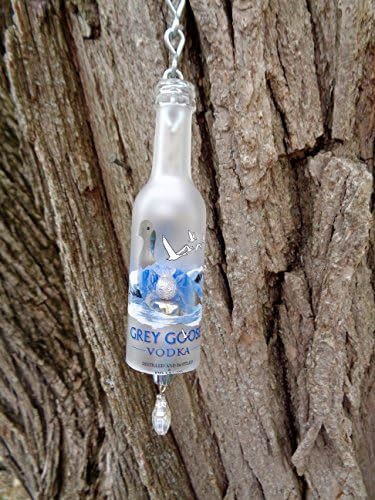 Reclycled Grey Goose Vodka Wind Chime-Bottle Wind Chime-Outdoor Decor