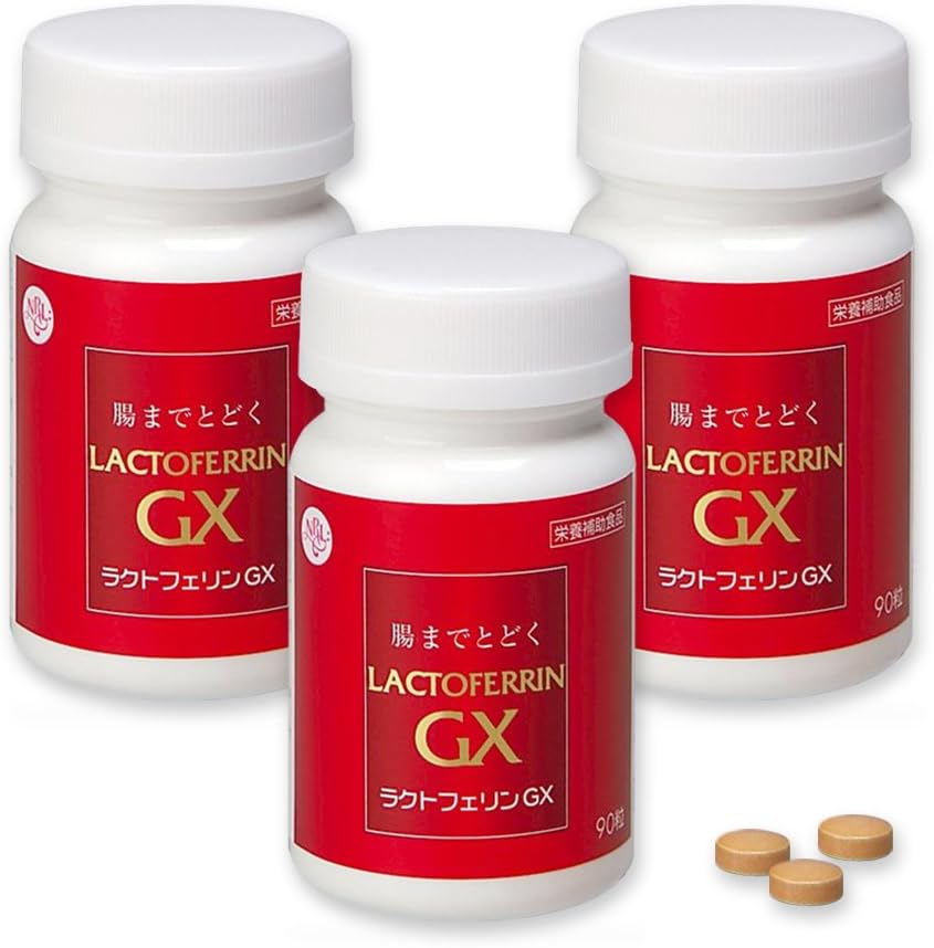腸まで届く ラクトフェリンgx 90粒 3個セット Nrlファーマ 乳酸菌 Amazon