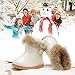 Muxika Winter Baby Girl Cute Waterproof Warm Leather Shoes Martin Boot Outwear (Age:1-2 Years, White)