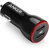 Car Charger, Anker 24W Dual USB Car Charger Adapter, PowerDrive 2 for iPhone 11/XS/MAX/XR/X/8/7/6/Plus, iPad Pro/Air 2/Mini, Note 5/4, LG, Nexus, HTC, and More