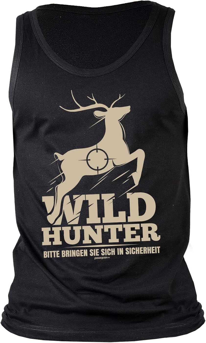 FreizeitTank Top/Sprüche/TrägerShirt/HerrenSpaßTop Wild Hunter