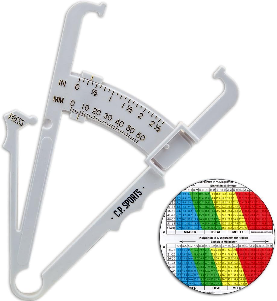 Körperfettmessgerät Fat Caliper Körperfett Tester, Körperfettzange