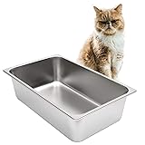 Kichwit Stainless Steel Litter Box for Cat and