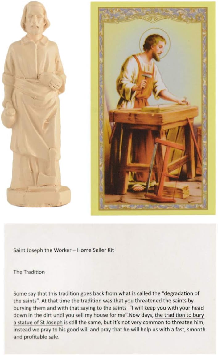 PILOTDIARY Saint Joseph Statue House Seller Home Selling Kit with