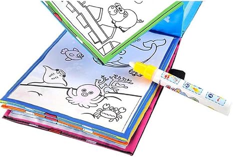 Bonjouree Livre De Dessin à Eau Magique Coloriage Stylo Magique De Peinture Animaux
