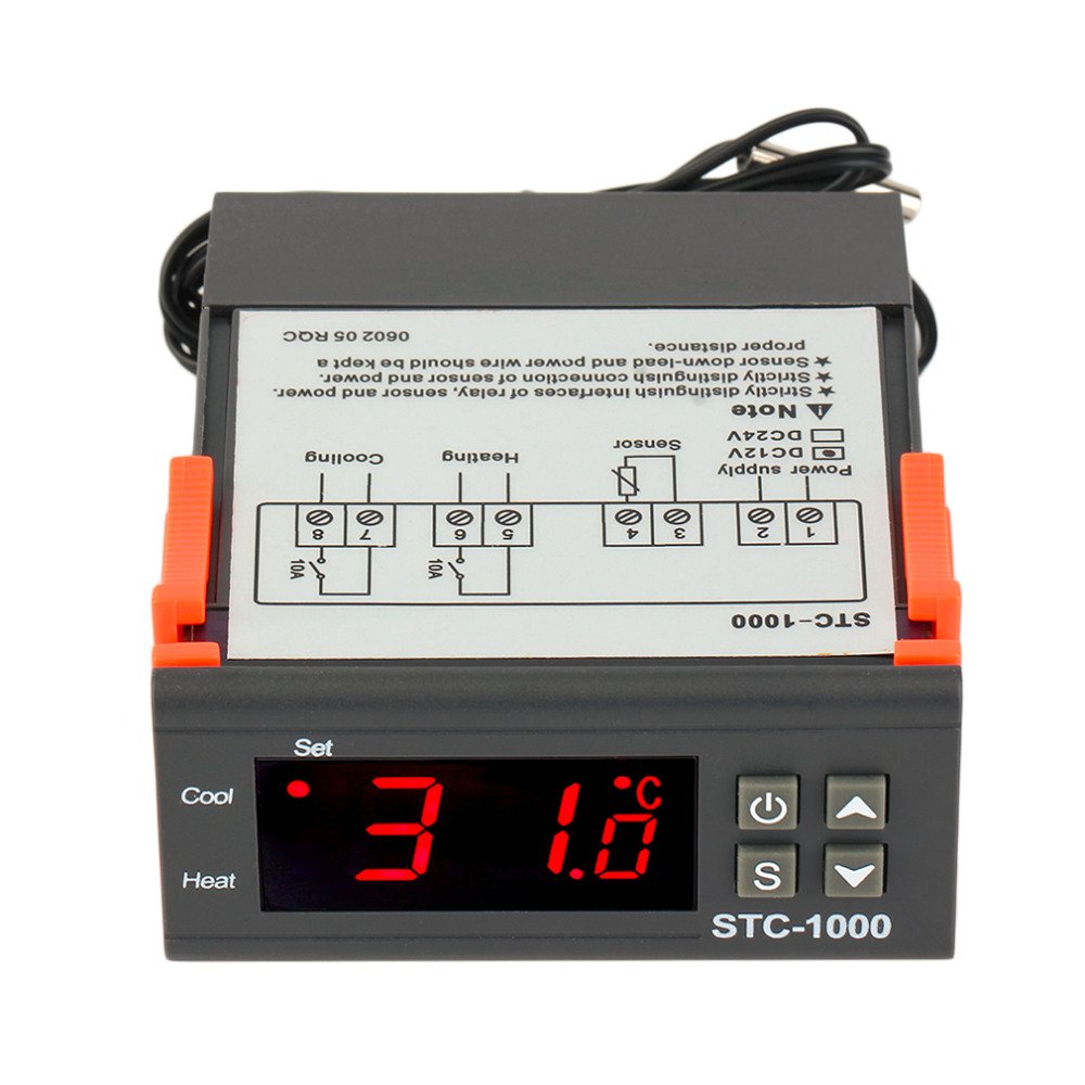 AGPtek Digital All-purpose Temperature Controller STC-1000 w/Sensor