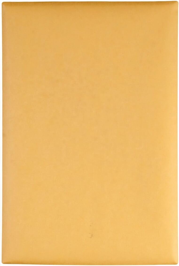 Quality Park 6 x 9 Clasp Envelopes, Clasp and Gummed Closures for Storing or Mailing, 28 lb Kraft Paper, 100 per Box (QUA37855) : Office Products