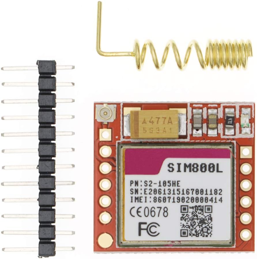 Mini Smallest SIM800L GPRS GSM Module MicroSIM Card Core Wireless Board Quad-Band TTL Serial Port with Antenna