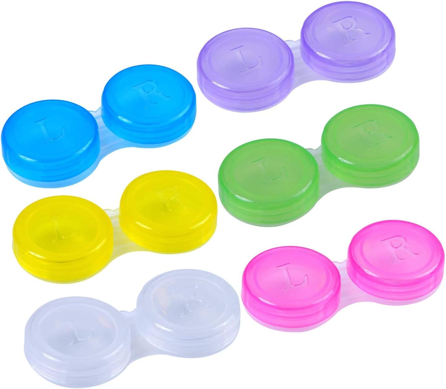 3 Pack Contact Lens Cases Holder Box Left/Right Eyes Amazon.co.uk