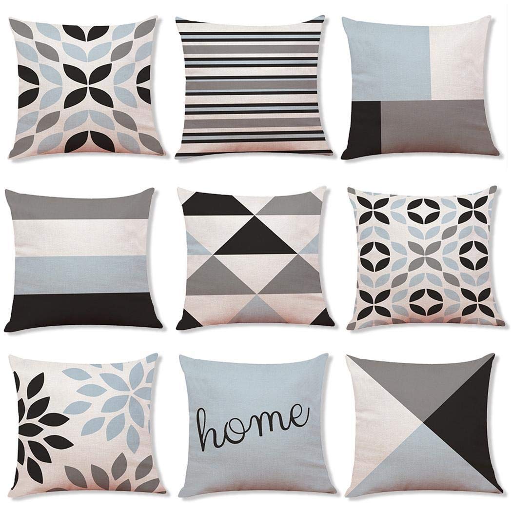 Pinsparkle Household Car Cotton Linen Fashion Pillowcase Cushion Case Pillowcases