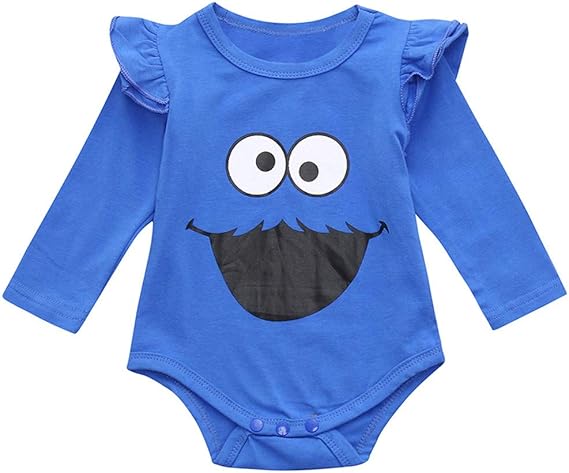 Amazon Co Jp 4fires 赤ちゃん新生児女の赤ちゃん男の子長袖漫画ジャンプスーツタイツ赤ちゃんパジャマ新生児長袖ジャンプスーツ男の子 女の子タイツ夏ホワイトジャンプスーツ ブルー 80 服 ファッション小物