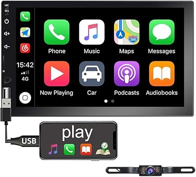 Hikity Double Din Car Stereo 7 Inch Hd Touch Screen Radio Bluetooth Fm Receive With Usb Hikity Double Din Car Stereo 7 Inch Hd Touch Screen Radio Bluetooth Fm Receive With Usb