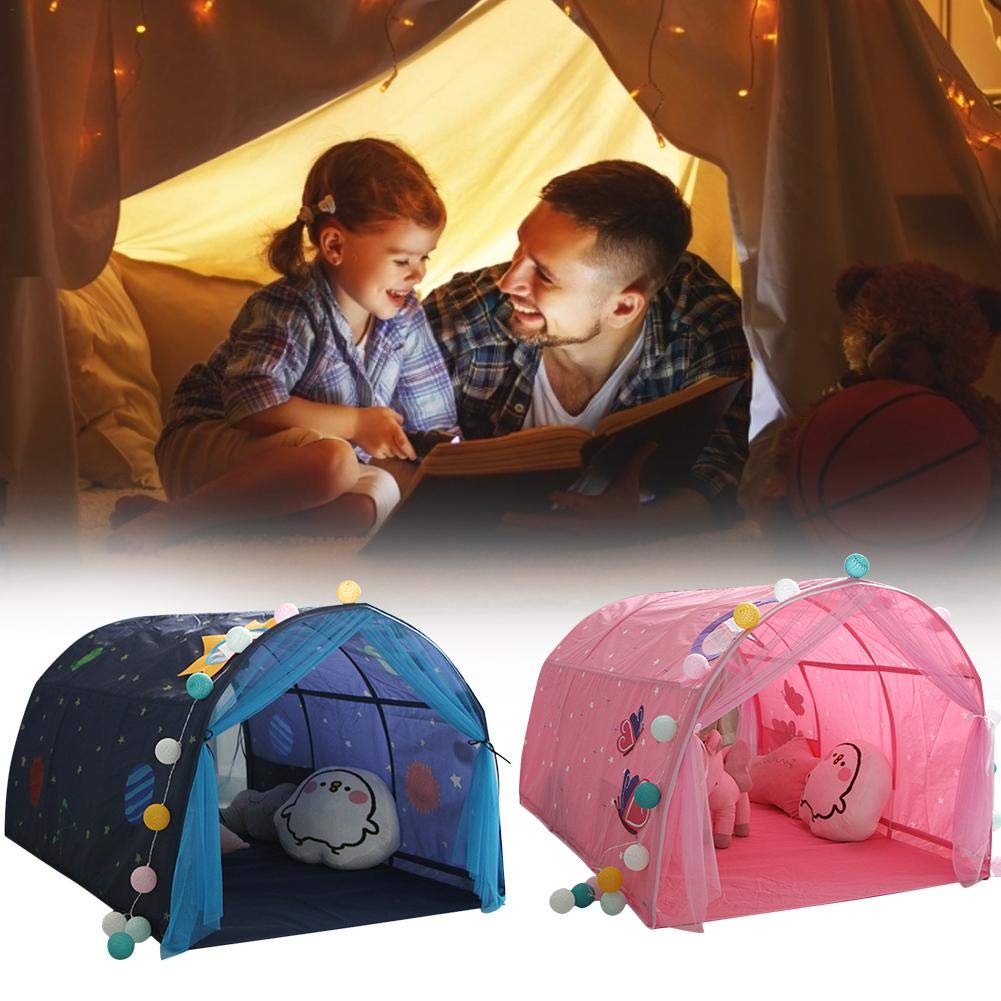 Niños Cama Tienda de campaña Interior Los niños emergen Cama Tienda de