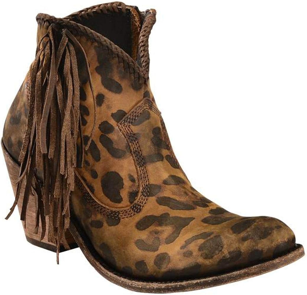 black and cheetah booties