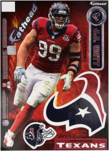 Houston Texans JJ Watt NFL Teammate Fathead 9"X16"