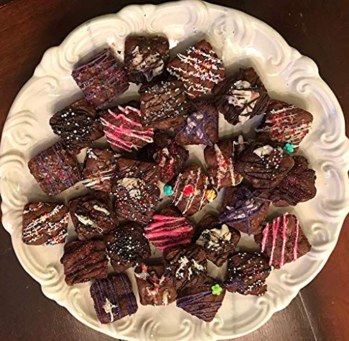 image for Lawei 2 Pack 24 Cavity Brownie Silicone Mold - Square Cake Mold for Ca