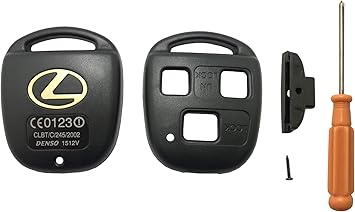 Amazon Com 3 Buttons Replacement Key Fob Shell Case For Lexus Es Gs Gx Is Ls Lx Rx Sc Rx330 Is300 Remote Key Fob Shell With Screwdriver Automotive