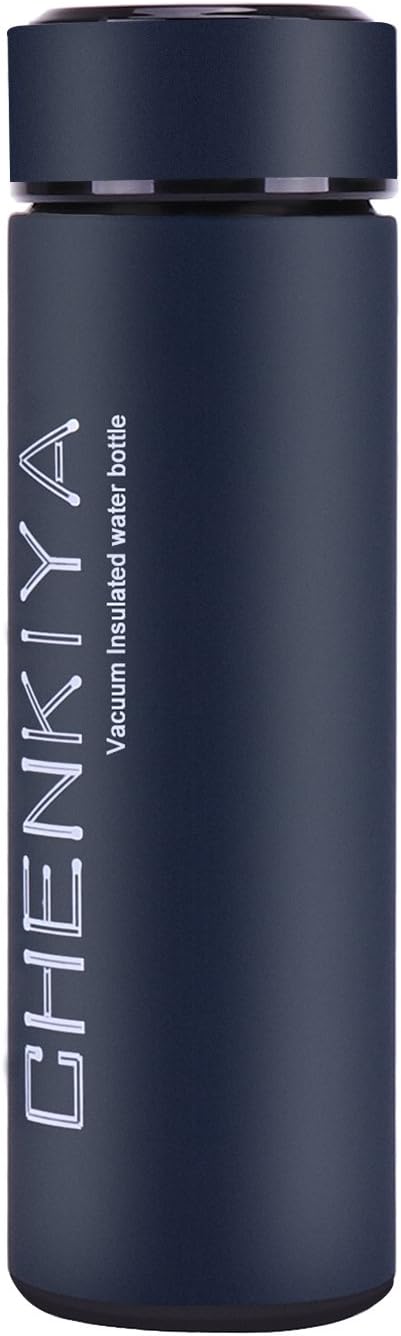 Leak Proof Coffee Travel Mug - Loose Tea Infuser Thermos Filter Water Bottle - To Go Coffee Keep Hot Stay Cold - No Spill Airtight Lid for Car Holder 17 OZ (Blue)