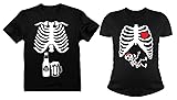 Halloween Skeleton Maternity Shirt Baby Girl X-Ray