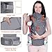 Lictin Baby Carrier for Newborn - Baby Carriers Front and Back, Breathable Adjustable Ergonomic Baby Backpack Carrier for Infant up to 33 lbs/ 15 kg, Gray