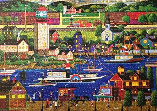 Hometown Collection 1000-Piece Jigsaw Puzzle "Boat Parade" by Heronim Wysocki by HOMETOWN COLLECTION