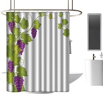 Amazon Com Fashion Shower Curtains With Hooks Grapes Home Decor