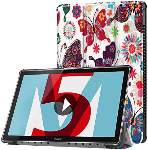 Lobwerk Tablet Case for Huawei MediaPad M5 10.8 Inch Protective Smart Cover with Auto Sleep/Wake, Multi-Angle Stand and Stylus Pen