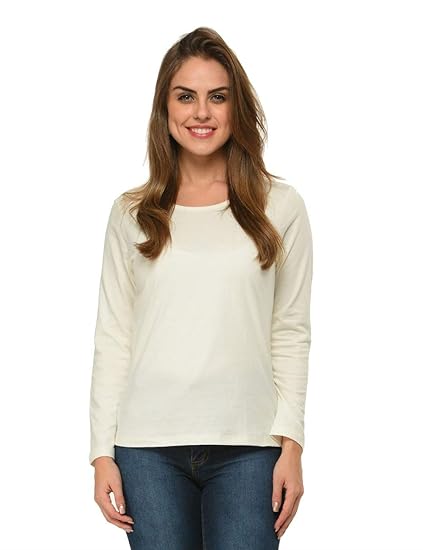Ivory Cotton Top for Women(XS-4XL)