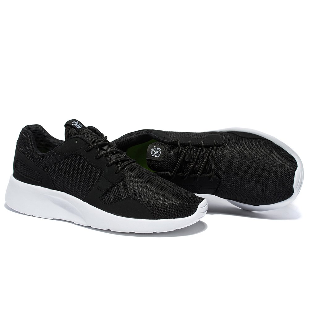 NDB Men\'s Women\'s Lightweight Walking Sneakers Flexible Sport Running Shoe,5.5 B(M) US/EU 36 M, Black