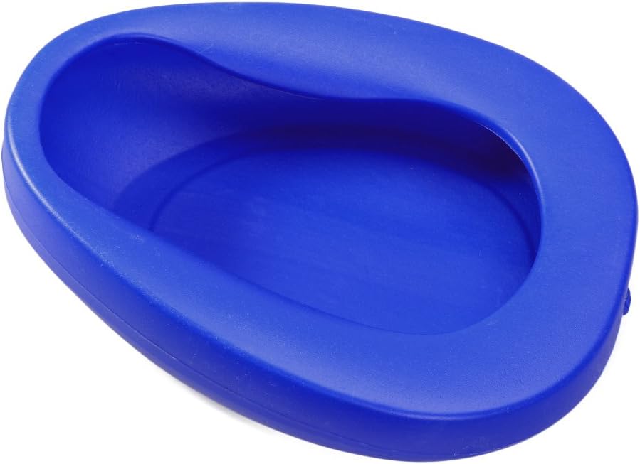SUPVOX 2pcs Bed pan Thick bariatric Bedpan with Guard for