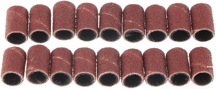 Kikyou 100 pcs Sanding Bands for Nail Drill File Bits Manicure, 80, 100, 120 Nail Art File Drill Bits Manicure Pedicure Machine Grit Tool