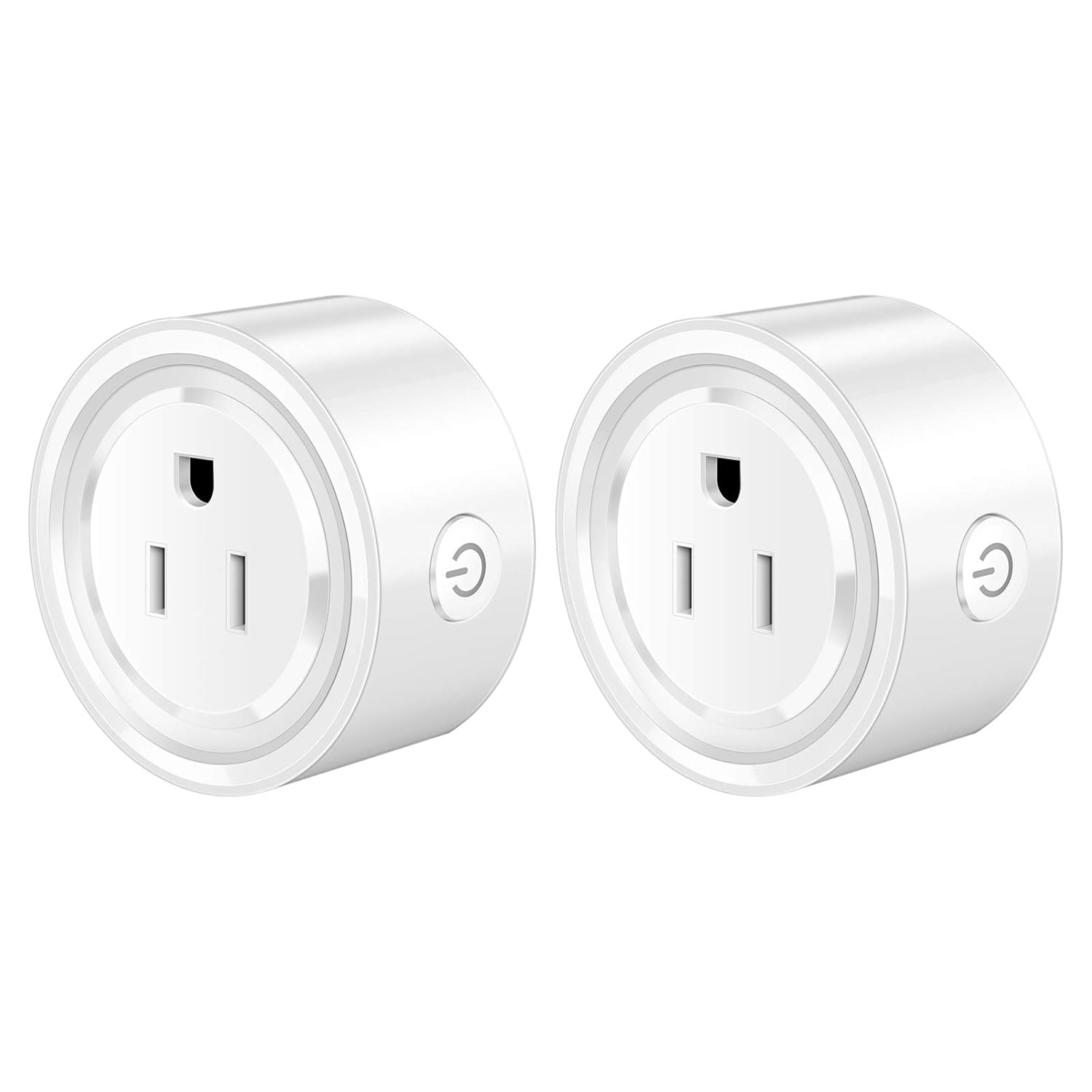 2 Pack Homeazi Smart Plug,WiFi Mini Plug,Compatible with Alexa,Google Home Assistant,Remote Control,Timer Function,2.4GHz WiFi Network