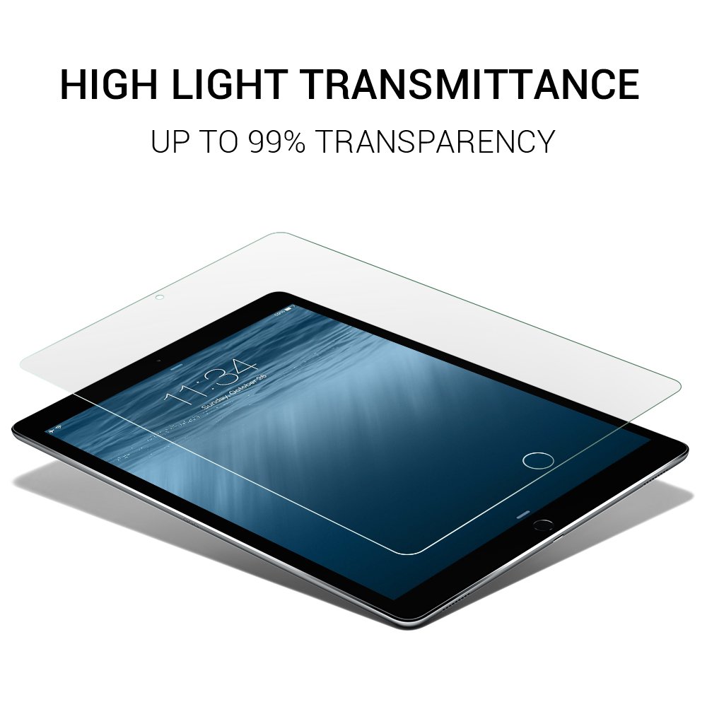 EyeO2 for iPad Mini 4 Screen Protector, 9H Tempered Glass for Apple iPad Mini 4 7.9 Inch 3D Round Edge Tablet Computer Screen Guard Film Bubble-Free, Fingerprint-Free &Anti-Scratch Protector