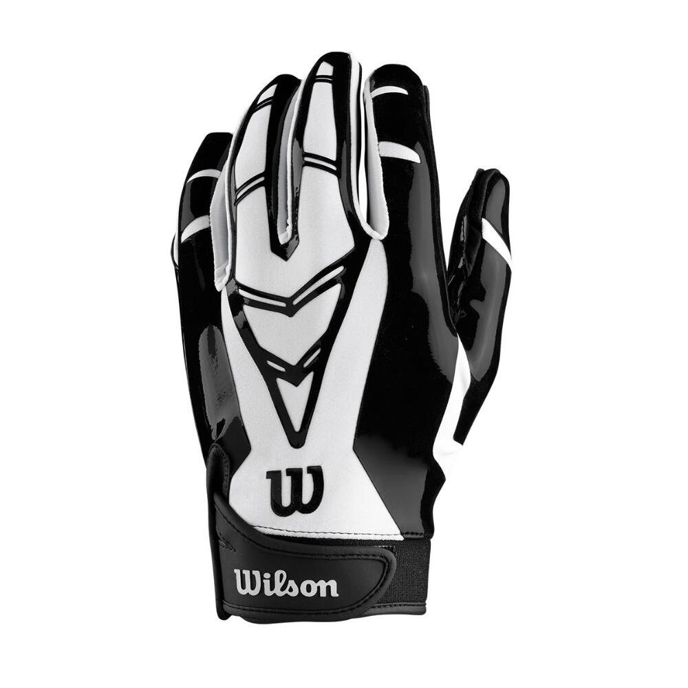 Wilson MVP Receivers Football Gloves Adult XLarge Black