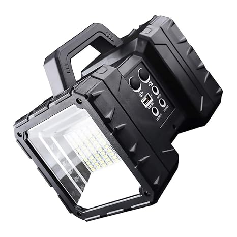 Foco Proyector LED Portátil, Linterna Recargable Solares con ...