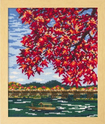 Orimupasu made embroidery kit "Arashiyama of autumn leaves" No.7388 (japan import)