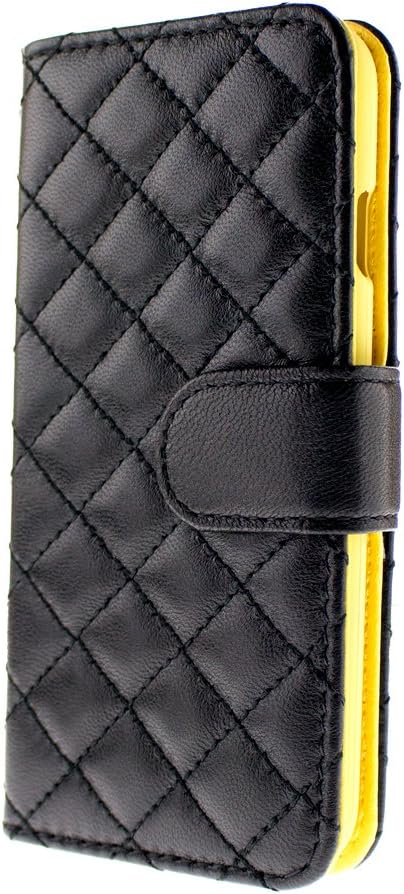 Amazon Co Jp Iphone 本革 ラムレザー キルティング 手帳型 ケース 大人 可愛い シンプル 上質 上品 アイフォン カバー 左利き Iphone7 Plus ブラック マスタード 家電 カメラ