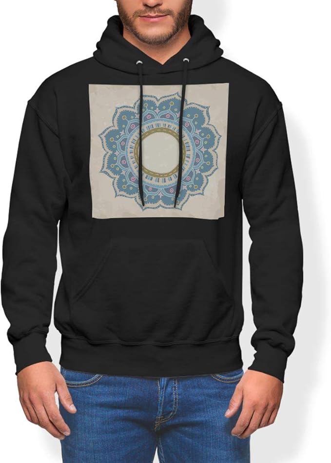 Amazon Igsticker プリント パーカー メンズ 長袖 スウェット 綿100 裏パイル L サイズ Size おしゃれ プルオーバー フード ブラック 黒 その他 レース 水色 トレーナー パーカー 通販